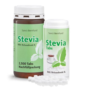 Stevia-Tabs Nachfüllpackung 2.500 + 600 Tabs 213 g
