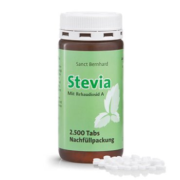 Stevia-Tabs - Nachf&uuml;llpackung mit 2.500 Tabs 173 g