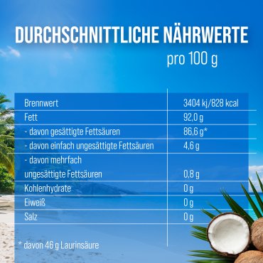 Bio-Kokos&ouml;l kalt gepresst 1000 ml