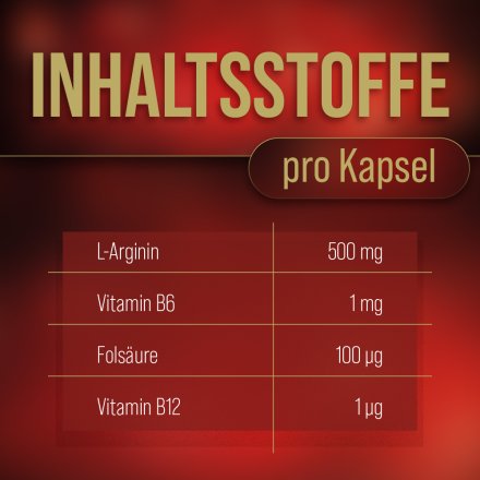 Arginin-Kapseln 500 mg 150 Kapseln