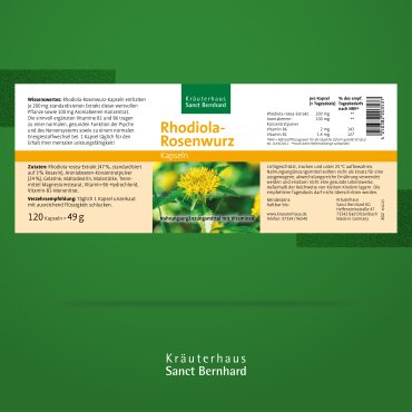 Rhodiola-Rosenwurz-Kapseln 120 Kapseln