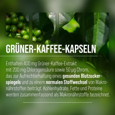 Grüner-Kaffee-Kapseln 120 Kapseln