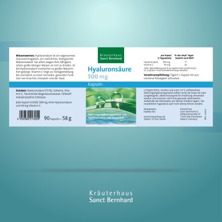 Hyaluronsäure-Kapseln 500 mg 90 Kapseln