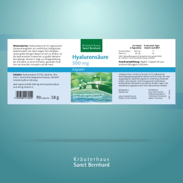 Hyaluronsäure-Kapseln 500 mg 90 Kapseln