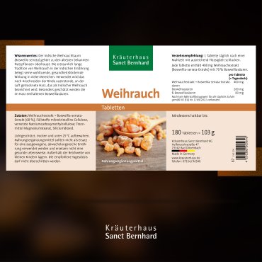 Weihrauch-Kapseln180 Kapseln