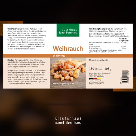 Weihrauch-Kapseln180 Kapseln