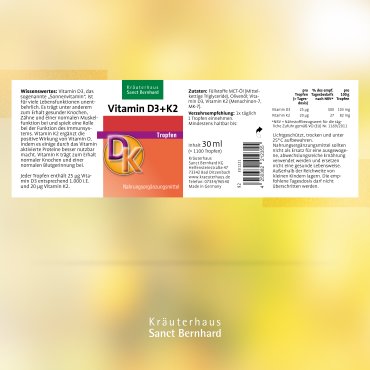 Vitamin-D3+K2-Tropfen 30 ml