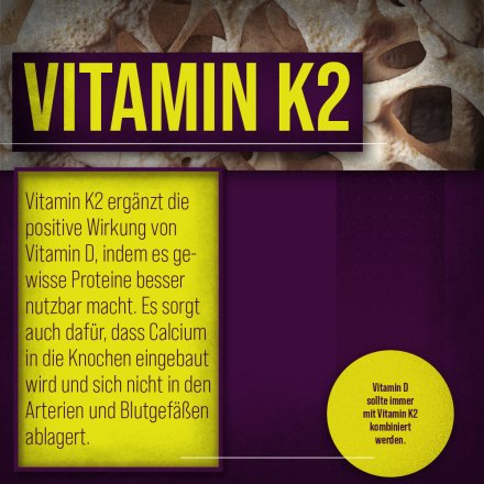 Vitamin-D3+K2-Kapseln 180 Kapseln