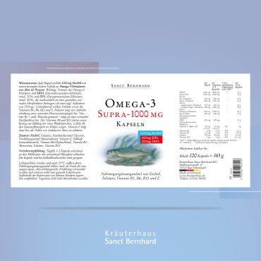 Omega-3 supra-1000 mg-Kapseln 120 Kapseln