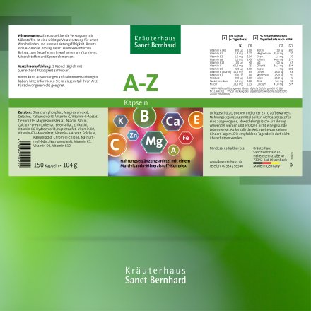 A-Z-Kapseln 150 Kapseln